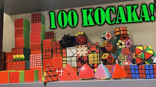 Moja Ogromna Kolekcija Rubikovih Kocki! (100 Kocaka)