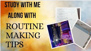 Study with me. Routine planning tips. #studywithme#aesthetic#routine#planning