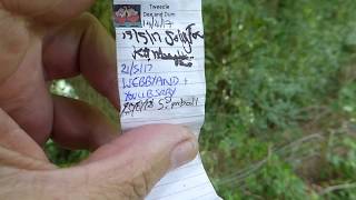 Geocaching Adventures Vlog | Simball Signs Log ! high tree ;)