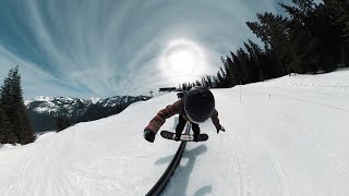 I Fell on the Rail | Snoqualmie Pass Terrain Park Snowboarding