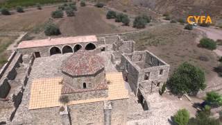 Panagia tou Sinti Monastery in Pafos by Cyprus from Above