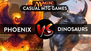 CASUAL MTG GAMEPLAY: PHOENIX DECK VS DINOSAUR DECK (SEMI FINAL 2)