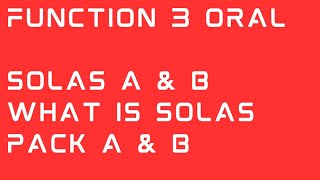 SOLAS A and SOLAS B, what is Solas pack A and Solas pack B,what is difference between Solas pack A&B