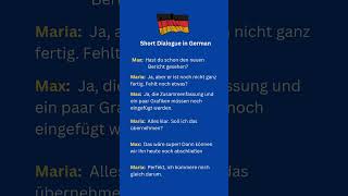 Short Dialogue in German ##deutsch #lernen #learngerman #lernedeutsch #germanlessons #foryou