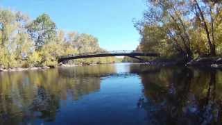 Blade 450 with Go-Pro Scouts the Boise River - Fall 2013