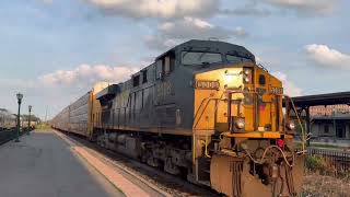 CSX and Amtrak Mohawk Sub action at Utica, NY with CSX 1976 and 911! 6/21/24 Part 2