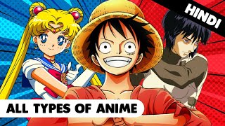 The ULTIMATE Anime Guide🥸| All Types Of ANIME Genre You Need To Know | In Hindi |