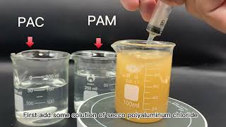 Secco polyacrylamide PAM and polyaluminum chloride flocculate and achieve cement separation effect