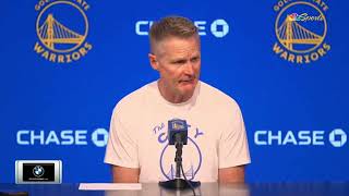 Steve Kerr Postgame Interview | Golden State Warriors lose to Miami Heat 114-102