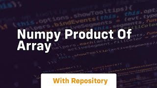 numpy product of array