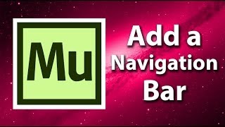 Adobe Muse Getting Started - Adding A Navigation Bar