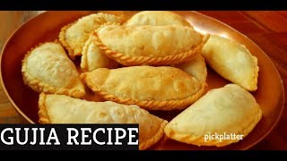 Gujia Recipe | मावा गुजिया (Mawa Gujiya) | perukiya | gujhia | गुजिया