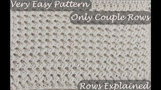 Subtitles For Easiest Knitting Pattern for Beginners! How to knit!!