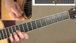 D7 Arpeggio all shapes twice Guitar Exercise - Step 5