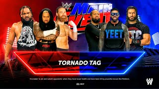 The Bloodline & Sami Zayn Vs The OG Bloodline - Tornado Tag Team Match | WWE 2k24