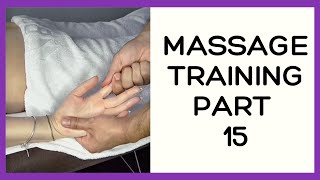 Massage training part 15. Massage of the palm