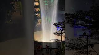 🌎 Jewel Changi | Rain Vortex at Night | Singapore