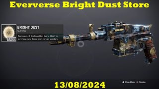 Destiny 2: The Final Shape - Eververse Bright Dust Store 13 August 2024