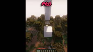 Parkour de Noob, Pro e Hacker no Minecraft!