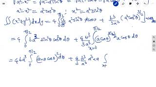 #B.Tech-Maths2#MULTIPLE INTEGRATION#Problem on double integral x^2+y^2 bounded by a ellipse .