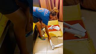 Unboxing My Adjustable Wheeled Laptop Table #youtubeshorts #shorts