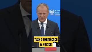 DONALD TUSK O UKRAIŃCACH W POLSCE! #polityka #sejm #polska