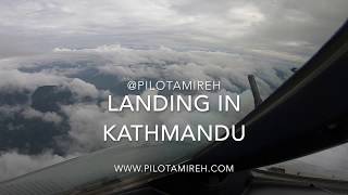 RNAV RNP  Runway 02 Approach and landing in Kathmandu,Nepal