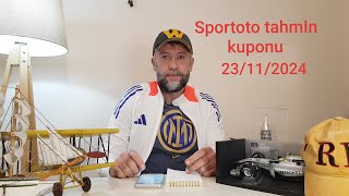 Sportoto tahmin kuponu | 23/11/2024