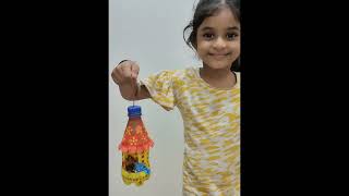 Recycling plastic bottle/School project for kids/ DIY bird feeder/kids craft ideas/Kids activity