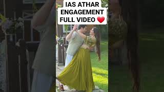 IAS ATHAR *FULL ENGAGEMENT VIDEO*TINA DABI WEDDING #ias #upsc #ips #tinadabi #atharkhan #lbsnaa #ips