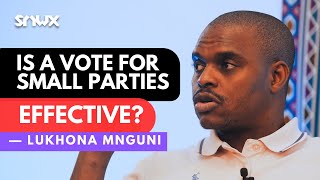 Lukhona Mnguni on whether smaller parties matter in the 2024 election