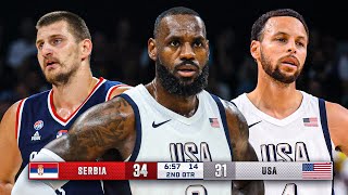 USA vs Serbia - Full Game Highlights | July 17, 2024 | USA Basketball Showcase | 2024 Paris Olympics