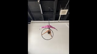 Aerial hoop spin combo, work in progress | The Weeknd - Attention