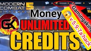 Modern Combat 5 😱 v 5.9.7a Hack || Unlimited money and credits ||