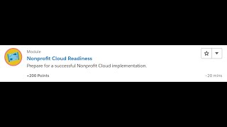 Nonprofit Cloud Readiness [Salesforce Trailhead Answers]