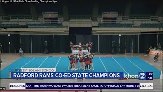 Radford is tops in CO-ED cheerleading championship