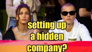 Justin Bieber said it's aledged hailey is setting up a designer  company in his absence.justin shock