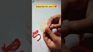 DIY Rakhi for bhabhi#diy#youtubeshorts#crafteraditi#shorts@CrafterAditi@craftykhushii