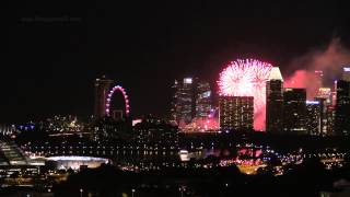 NDP 2014 Fireworks shot from Sims Avenue