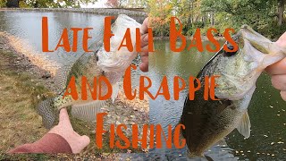 Late Fall Bass and Crappie Fishing