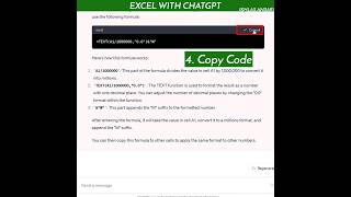 Excel With ChatGPT | 10X Your Excel Speed With ChatGPT. #shorts #chatgpt #excel