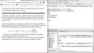 Optimisation avec Scilab: méthodes de gradient