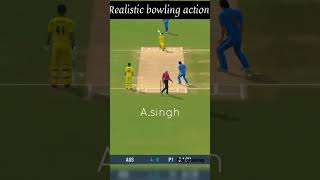 Realistic bowling action of A.singh in Real cricket 24 #shorts #viral #trending #realcricket22 #yt