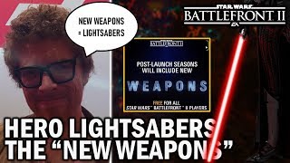 Hero Lightsabers Now Count As NEW Weapons... Star Wars Battlefront 2