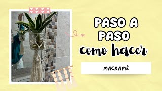 Macramé para principiantes (Nudo facil)🍃