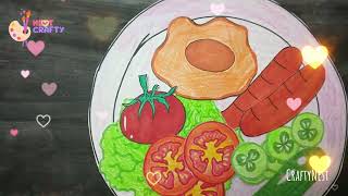 💖🍳Crafts paper🌭🍅 mukbang #shorts #diy #crafts #art