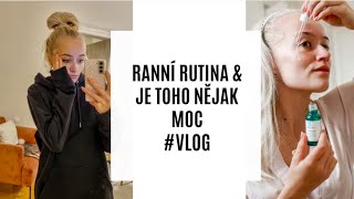 RANNÍ RUTINA & JE TOHO NĚJAK MOC #VLOG#EFFACLAR#LRP