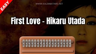 First Love - Hikaru Utada KalimbaTutorial [Tabs][Easy]