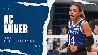 UAAP Season 85 Women's Volleyball | Round 1 | AC Miner