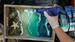 How To Make A Beach In A Tray with Epoxy Resin and Acrylic